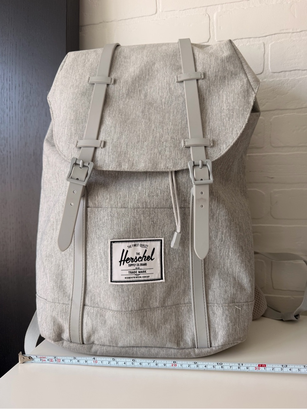 Herschel Supply Company Light Grey Canvas Retreat Backpack